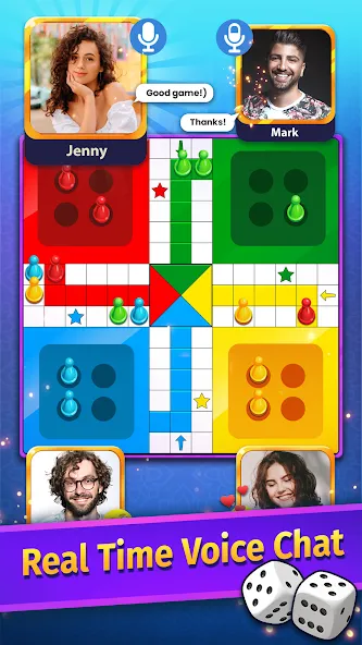 Скачать взломанную Ludo Game COPLE — Voice Chat  [МОД Menu] — последняя версия apk на Андроид screen 1