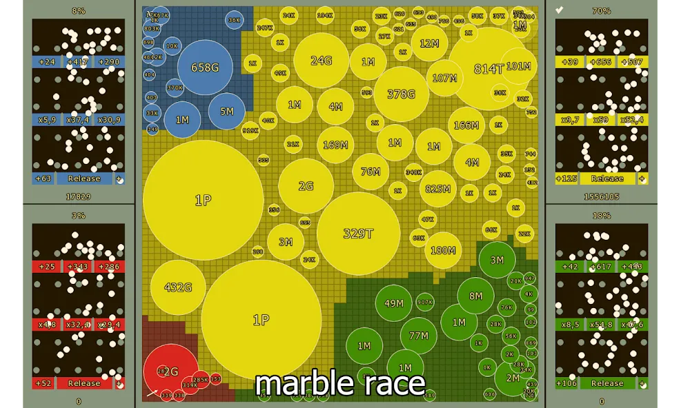 Скачать взломанную Marble Race and Territory War (Марбл Рейс и Территориальная Война)  [МОД Бесконечные деньги] — стабильная версия apk на Андроид screen 4