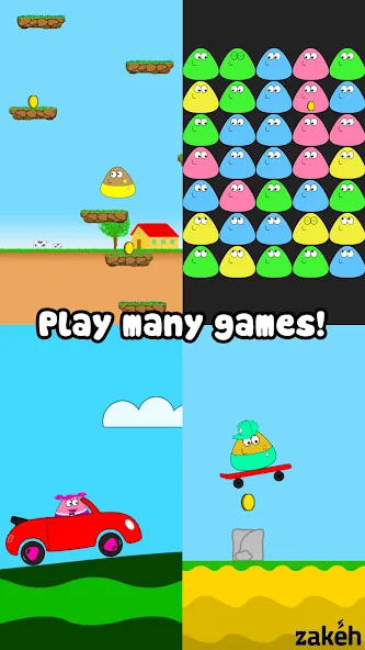 Скачать взломанную Pou (Пуо)  [МОД Mega Pack] — стабильная версия apk на Андроид screen 2