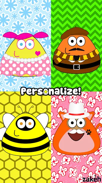 Скачать взломанную Pou (Пуо)  [МОД Mega Pack] — стабильная версия apk на Андроид screen 3