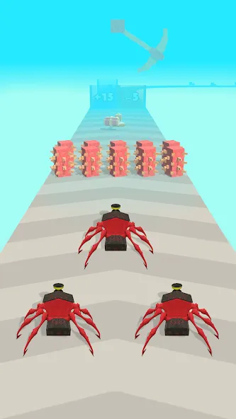 Скачать взлом Merge Spider Train  [МОД Много монет] — полная версия apk на Андроид screen 1