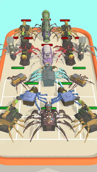 Скачать взлом Merge Spider Train  [МОД Много монет] — полная версия apk на Андроид screen 3