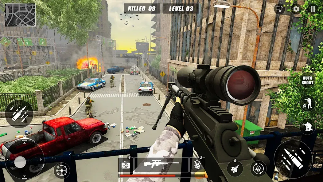 Взломанная Code of Sniper 3D Gun Shooting  [МОД Бесконечные монеты] — последняя версия apk на Андроид screen 4