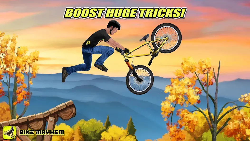 Взломанная Bike Mayhem Free (Байк Мейхем Фри)  [МОД Menu] — стабильная версия apk на Андроид screen 2