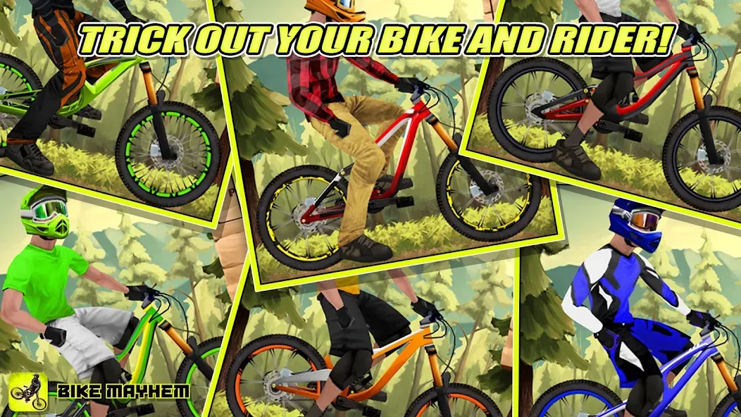 Взломанная Bike Mayhem Free (Байк Мейхем Фри)  [МОД Menu] — стабильная версия apk на Андроид screen 3