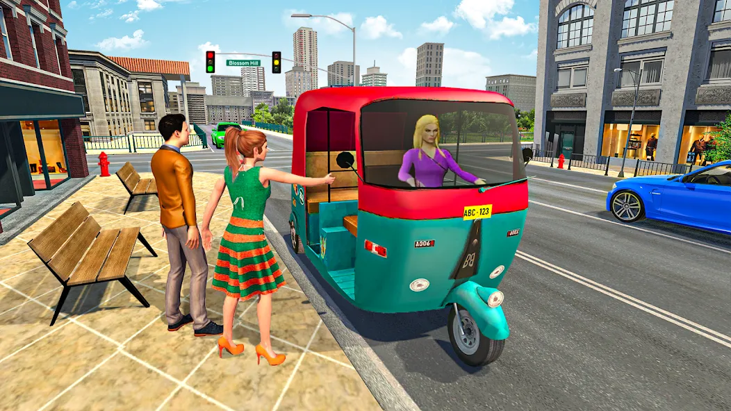 Взломанная Tuk Tuk Auto Rickshaw Game 3d  [МОД Unlocked] — полная версия apk на Андроид screen 2