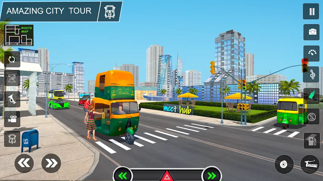 Взломанная Tuk Tuk Auto Rickshaw Game 3d  [МОД Unlocked] — полная версия apk на Андроид screen 3