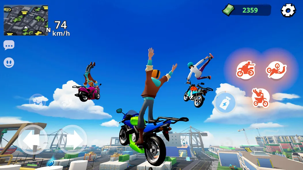 Скачать взлом Moto City: Mad Bike Delivery (Мото Сити)  [МОД Все открыто] — последняя версия apk на Андроид screen 5