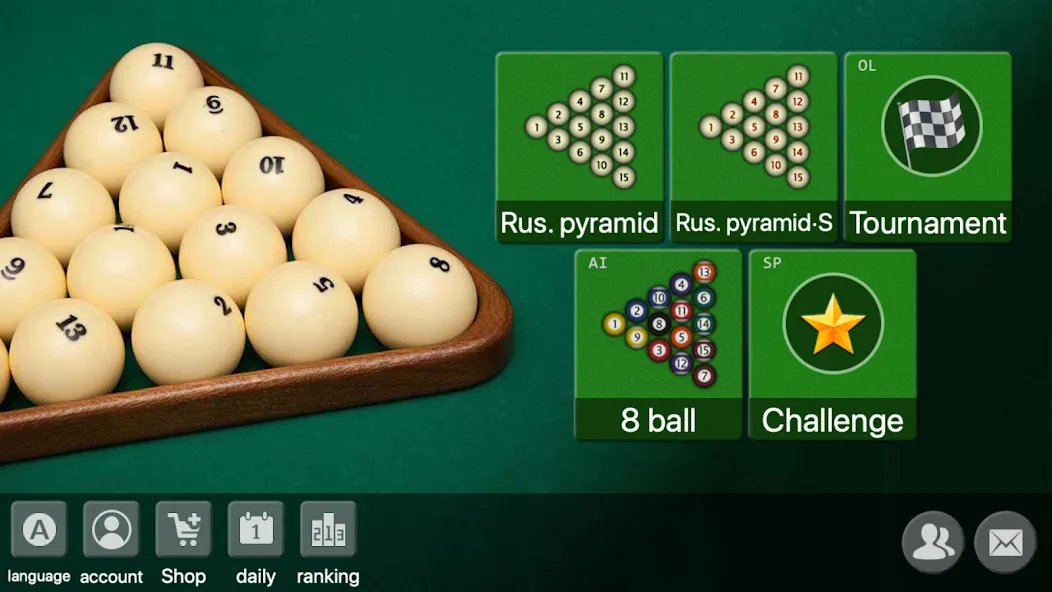 Скачать взлом russian billiards 2024  [МОД Menu] — полная версия apk на Андроид screen 1