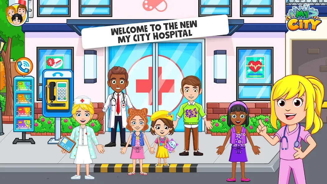 Скачать взломанную My City : Hospital (Мой город)  [МОД Menu] — стабильная версия apk на Андроид screen 1