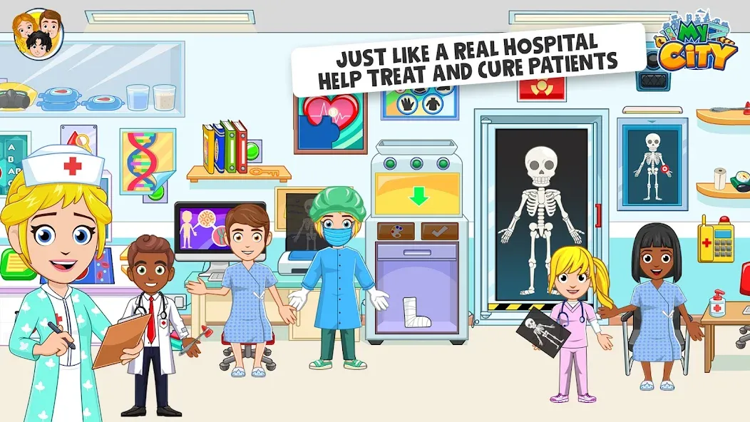 Скачать взломанную My City : Hospital (Мой город)  [МОД Menu] — стабильная версия apk на Андроид screen 2