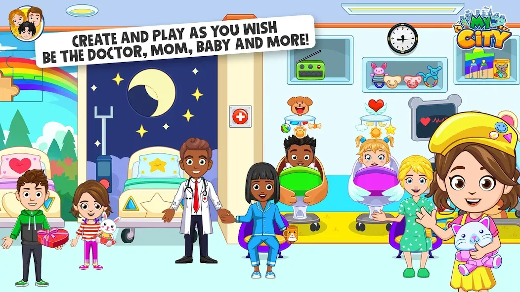 Скачать взломанную My City : Hospital (Мой город)  [МОД Menu] — стабильная версия apk на Андроид screen 3