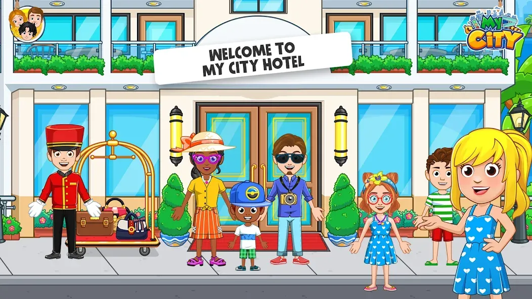 Взломанная My City : Hotel (Мой Город)  [МОД Много денег] — последняя версия apk на Андроид screen 1