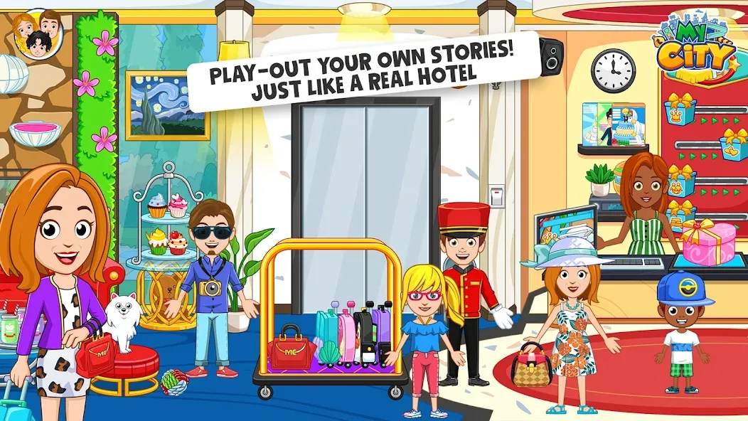 Взломанная My City : Hotel (Мой Город)  [МОД Много денег] — последняя версия apk на Андроид screen 2