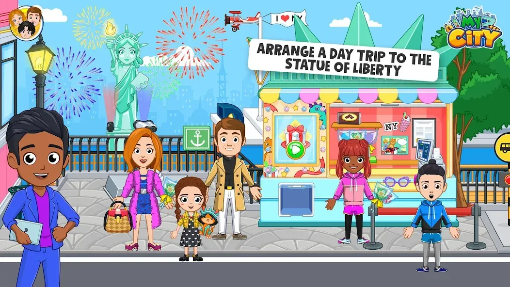 Скачать взлом My City: NewYork Trip (Мой город)  [МОД Mega Pack] — полная версия apk на Андроид screen 4