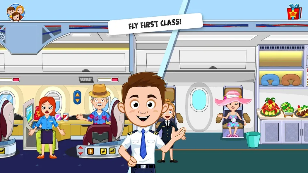 Скачать взлом My Town Airport games for kids (Май Таун)  [МОД Unlimited Money] — полная версия apk на Андроид screen 2