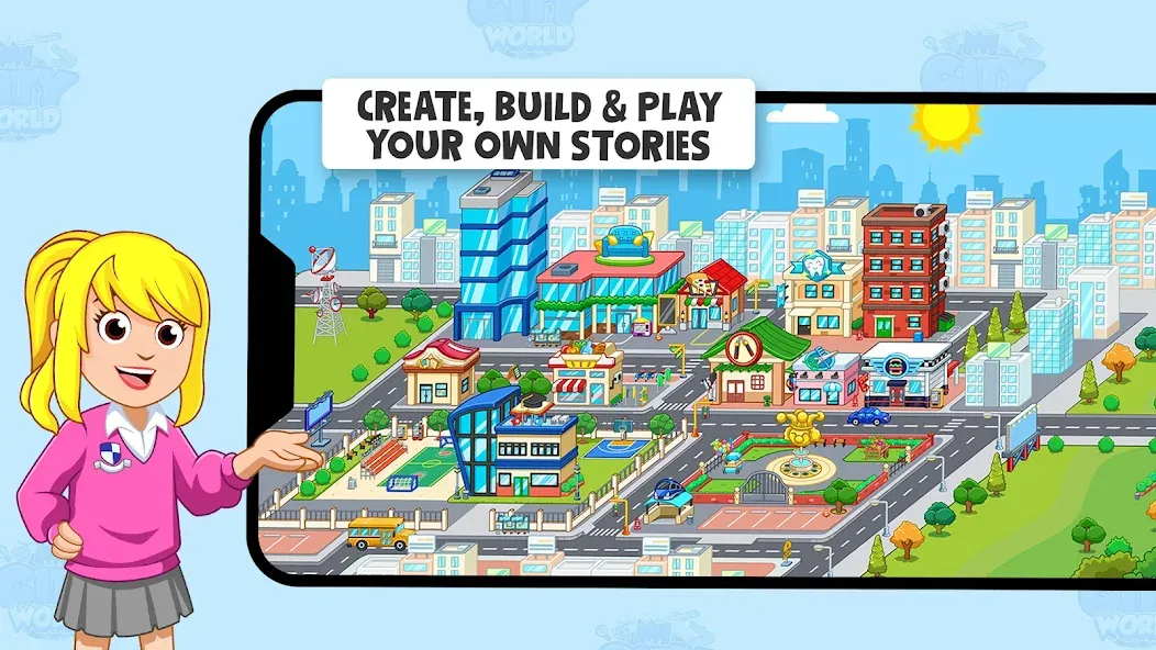 Скачать взломанную My Town World — Mega Doll City (Май Таун)  [МОД Много монет] — полная версия apk на Андроид screen 3