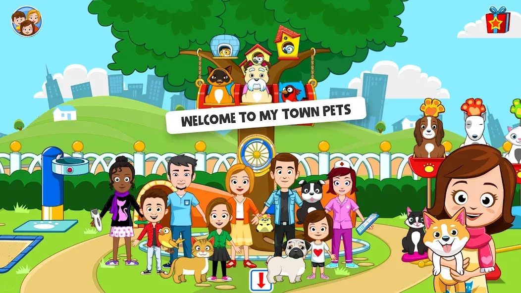 Взломанная My Town: Pet games & Animals (Май Таун)  [МОД Unlocked] — последняя версия apk на Андроид screen 1