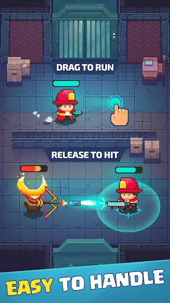 Скачать взлом Firefighter: pixel shooter  [МОД Mega Pack] — полная версия apk на Андроид screen 2