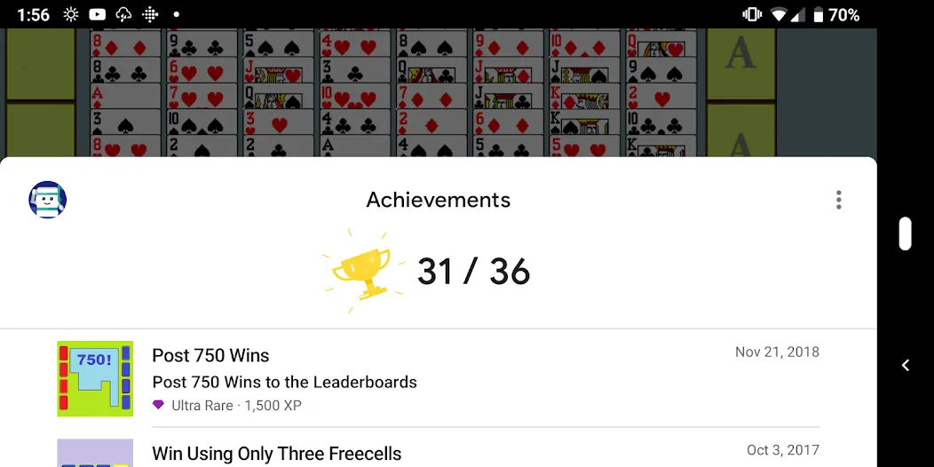 Взломанная FreeCell with Leaderboards (Фрикел с таблицей лидеров)  [МОД Unlocked] — стабильная версия apk на Андроид screen 4