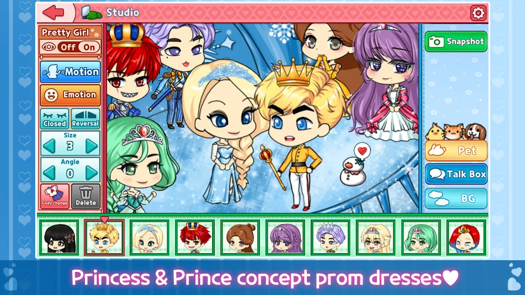 Скачать взломанную My Prettygirl Story : Dress Up (Мой Притигерл Стори)  [МОД Menu] — стабильная версия apk на Андроид screen 2