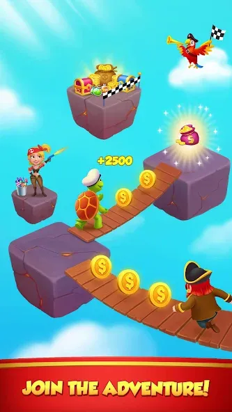 Скачать взлом Coin Rush — Pirate GO! (Коин Раш)  [МОД Много монет] — последняя версия apk на Андроид screen 2