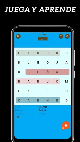 Скачать взломанную Sopa de Letras de la Bíblia  [МОД Меню] — полная версия apk на Андроид screen 5