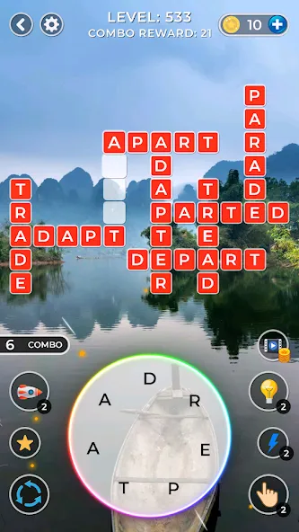 Скачать взлом WOW4:Word Connect Offline Word (ВАУ 4)  [МОД Mega Pack] — полная версия apk на Андроид screen 4