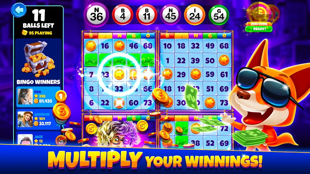 Взлом Xtreme Bingo! Slots Bingo Game  [МОД Mega Pack] — стабильная версия apk на Андроид screen 1