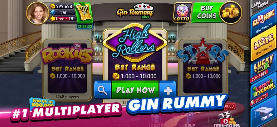 Взломанная Gin Rummy Plus: Fun Card Game (Джин Рамми Плюс)  [МОД Menu] — полная версия apk на Андроид screen 2