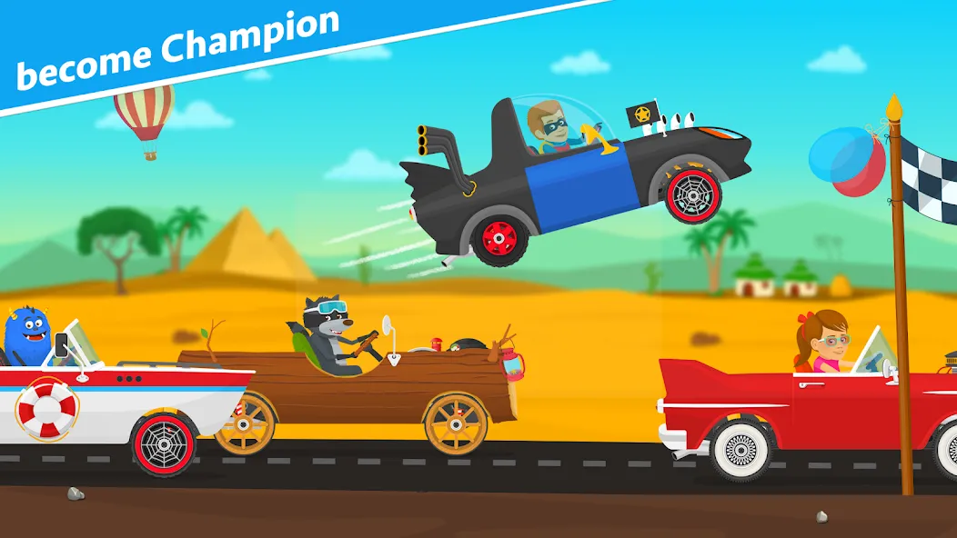 Взлом Racing car games for kids 2-5  [МОД Много монет] — последняя версия apk на Андроид screen 3