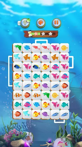 Скачать взлом Mahjong Connect Fish World (Мацзян Коннект Рыбный Мир)  [МОД Menu] — стабильная версия apk на Андроид screen 3