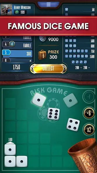 Скачать взломанную Farkle online 10000 Dice Game  [МОД Все открыто] — полная версия apk на Андроид screen 1