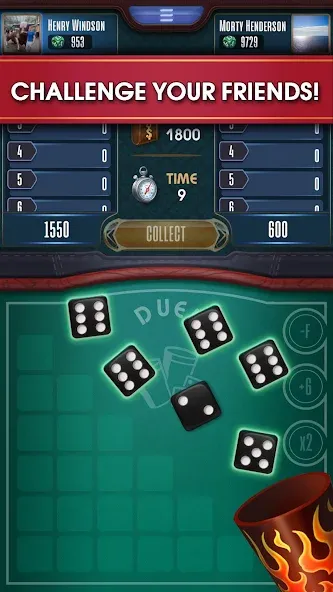 Скачать взломанную Farkle online 10000 Dice Game  [МОД Все открыто] — полная версия apk на Андроид screen 3