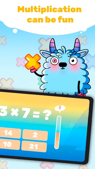 Скачать взломанную Multiplication Games For Kids.  [МОД Меню] — стабильная версия apk на Андроид screen 3