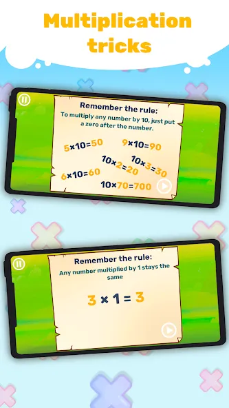 Скачать взломанную Multiplication Games For Kids.  [МОД Меню] — стабильная версия apk на Андроид screen 4