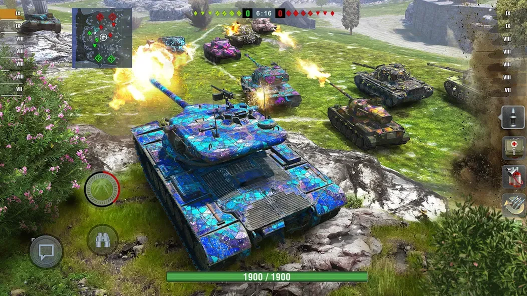 Скачать взломанную World of Tanks Blitz (Ворлд оф Танкс Блиц ПВП)  [МОД Бесконечные деньги] — стабильная версия apk на Андроид screen 1