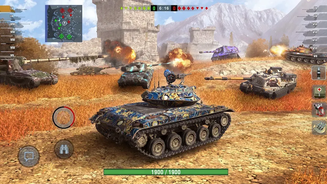 Скачать взломанную World of Tanks Blitz (Ворлд оф Танкс Блиц ПВП)  [МОД Бесконечные деньги] — стабильная версия apk на Андроид screen 4