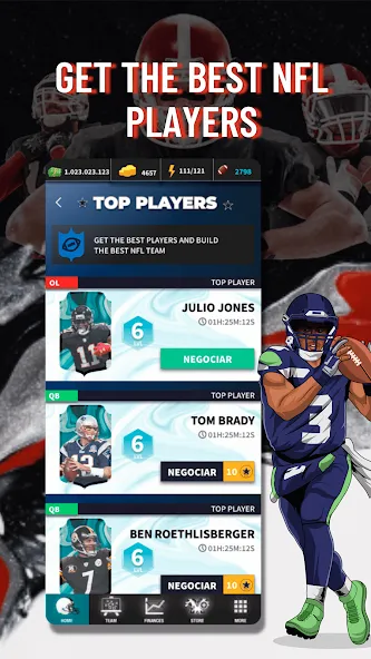 Скачать взлом Fantasy Football Bowl Manager (Американ)  [МОД Unlimited Money] — полная версия apk на Андроид screen 3