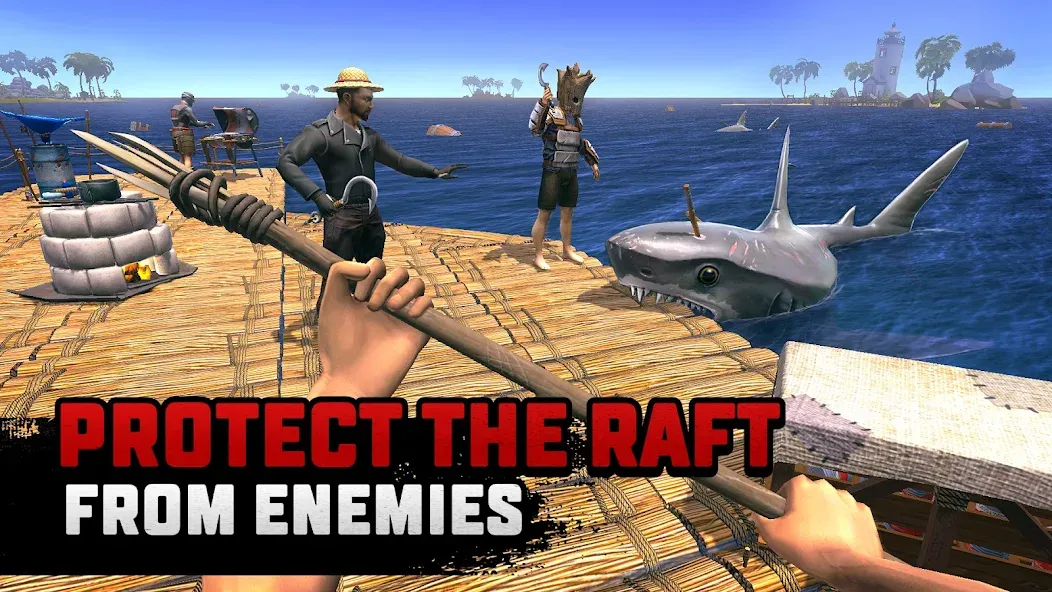 Взломанная Raft® Survival: Multiplayer (Рафт Сурвивал)  [МОД Много монет] — полная версия apk на Андроид screen 3