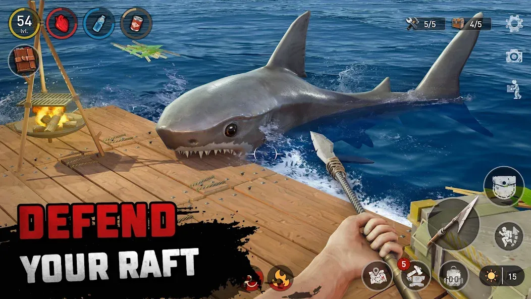 Скачать взлом Raft® Survival — Ocean Nomad (Рафт)  [МОД Menu] — последняя версия apk на Андроид screen 2