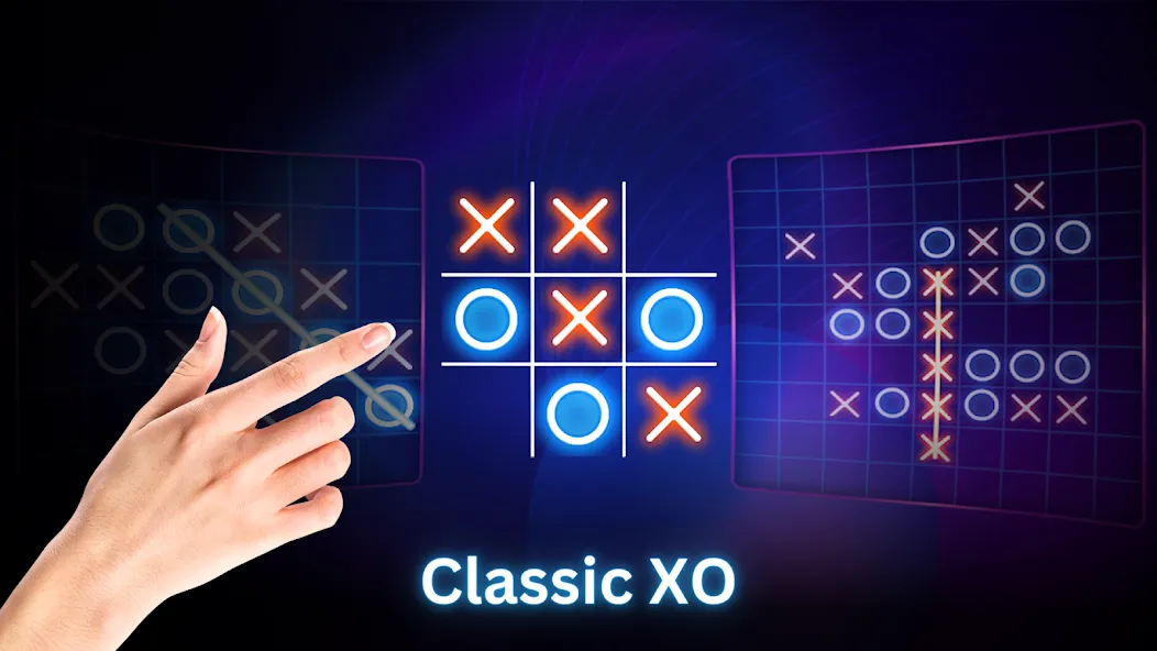 Взломанная Tic Tac Toe 2 Player: XO Game (Тик Так Тоу 2 игрока)  [МОД Меню] — стабильная версия apk на Андроид screen 2