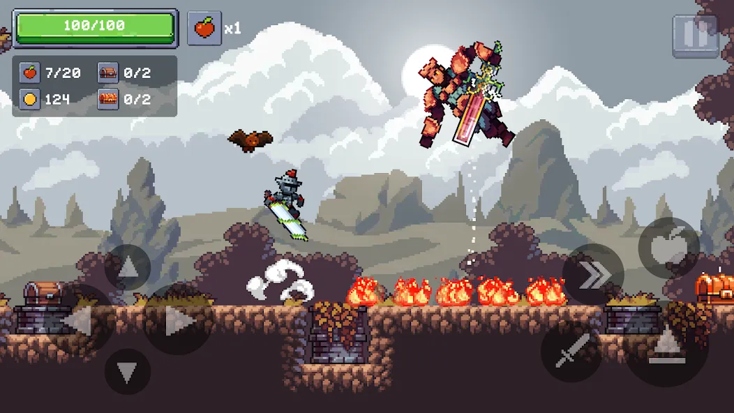 Скачать взлом Apple Knight 2: Action Game (Эппл Найт)  [МОД Меню] — последняя версия apk на Андроид screen 1