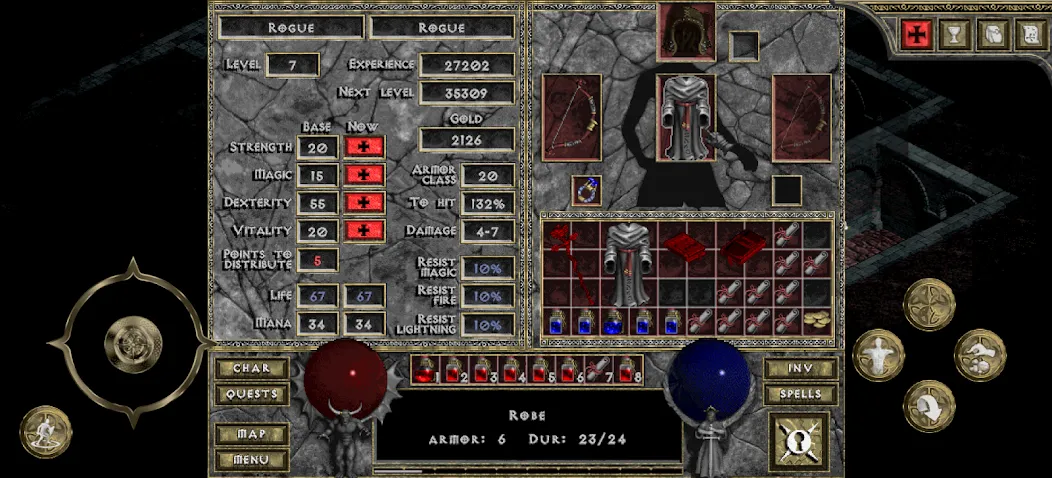 Взлом DevilutionX — Diablo 1 port (ДевилутионЭкс)  [МОД Бесконечные деньги] — стабильная версия apk на Андроид screen 3