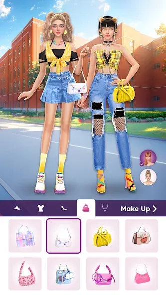 Скачать взломанную College Dress Up for Girls (Капель Макеовер)  [МОД Mega Pack] — стабильная версия apk на Андроид screen 5