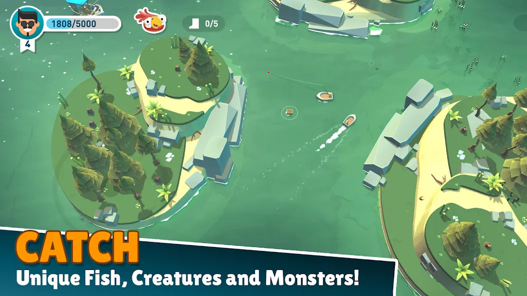 Скачать взломанную Creatures of the Deep: Fishing (Кричерс оф зе Дип)  [МОД Unlimited Money] — последняя версия apk на Андроид screen 2