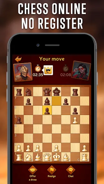 Взлом Chess Online — Clash of Kings  [МОД Unlocked] — полная версия apk на Андроид screen 2