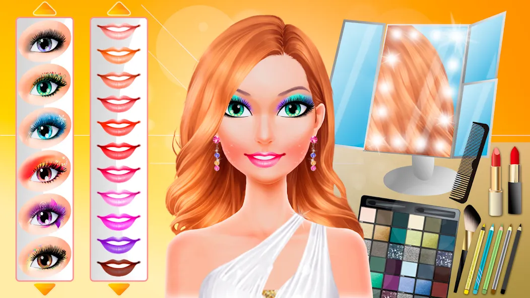 Скачать взломанную Makeup games makeover dress up  [МОД Много денег] — полная версия apk на Андроид screen 3