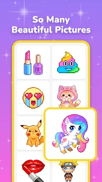 Взломанная Pixel Coloring-Color by number  [МОД Бесконечные деньги] — последняя версия apk на Андроид screen 1