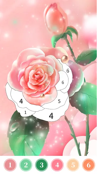 Взлом Rose Coloring Book Color Games  [МОД Menu] — стабильная версия apk на Андроид screen 1